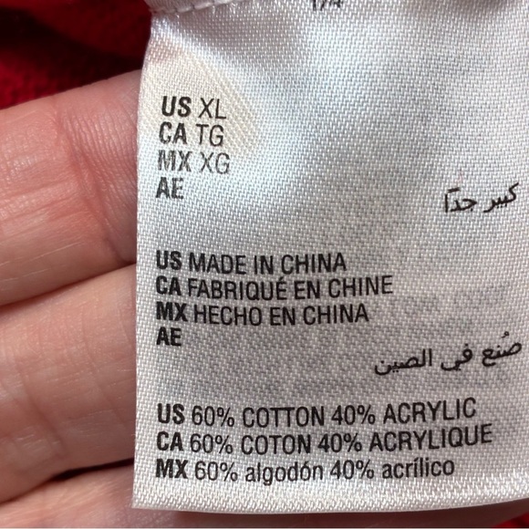 Charter Club Fair Isle Scottie Dog Sweater Red Crew Neck Womens XL Holiday - Picture 7 of 9